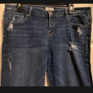 Aeropostale Bayla Skinny Jeans sz 13/14 Medium Wash Blue